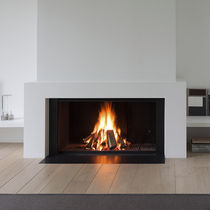 Chimenea de leña / contemporánea / hogar...