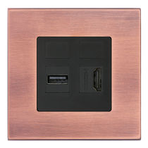 Toma USB / HDMI / doble / de pared