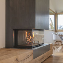 Chimenea de leña / contemporánea / hogar...