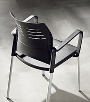 Silla de visita contemporánea / de tejido...