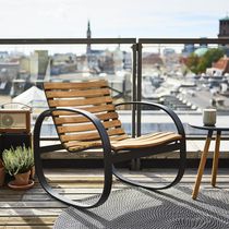 Sillón contemporáneo / de teca / de aluminio...