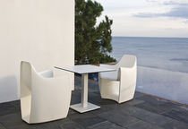 Mesa contemporánea / de aluminio / redonda...