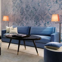 Sofá contemporáneo / marrón / azul / de...