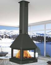 Chimenea de leña / contemporánea / hogar...