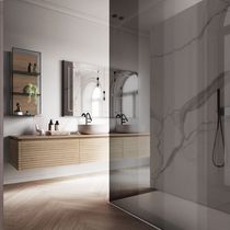 Baño contemporáneo / de madera / lacado