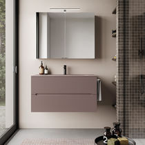 Mueble de baño contemporáneo / de madera...