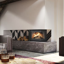 Chimenea insertable de leña / de doble cara