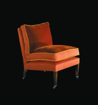 Sillón clásico / de tejido / con ruedas