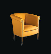 Sillón clásico / de tejido / con ruedas