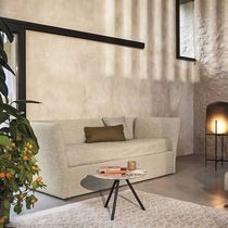 Sofá cama / contemporáneo / beis / de tejido