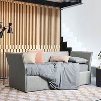 Sofá modular / cama / contemporáneo / gris