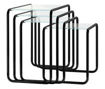 Mesa nido de diseño Bauhaus / de madera...