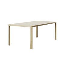 Mesa contemporánea / de roble / con base...