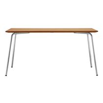 Mesa contemporánea / de iroko / con base...