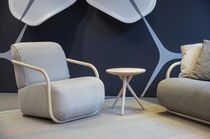 Sillón contemporáneo / de haya / de tejido...