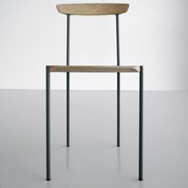 Silla contemporánea / de roble / de madera...