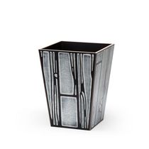 Cubo de basura público / de madera / contemporáneo