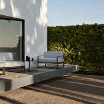 Sillón contemporáneo / de tejido / de aluminio...