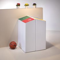 Cubo de basura de reciclaje / de metal /...