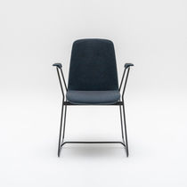 Silla de visita contemporánea / de tejido...