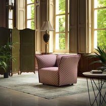 Sillón contemporáneo / de cuero / de tejido...