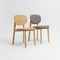 Silla contemporánea / de tejido / de roble...