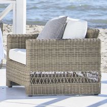 Sillón contemporáneo / de tejido / de ratán...