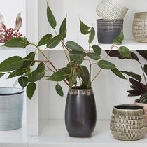 Florero contemporáneo / de cerámica esmaltada