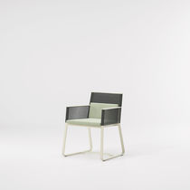 Silla contemporánea / con reposabrazos /...