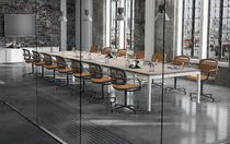 Mesa de reuniones contemporánea / de melamina...