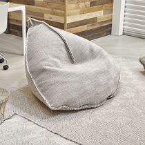 Sillón pera contemporáneo / de lana / gris...