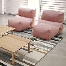 Sillón bajo contemporáneo / de algodón /...