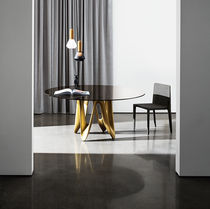 Mesa de comedor contemporánea / de vidrio...