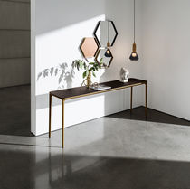 Consola contemporánea / de madera / de vidrio...