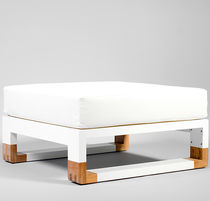 Otomana contemporánea / de tejido / de madera...