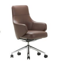 Sillón de director contemporáneo / de cuero...