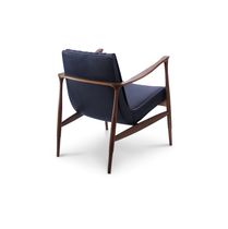 Sillón de estilo / de nogal / de cuero /...