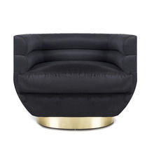 Sillón de estilo / de cuero / de latón /...