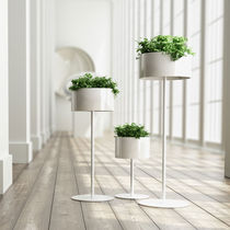 Jardinera de aluminio / redonda / contemporánea...