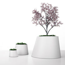Jardinera de acero / redonda / contemporánea...