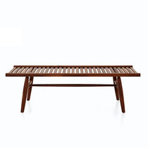 Banco contemporáneo / de madera maciza