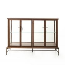 Vitrina contemporánea / de madera maciza...