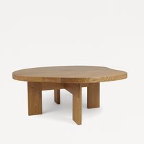Mesa de centro contemporánea / de roble...