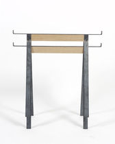 Mesa contemporánea / de metal / con base...