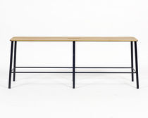 Banco contemporáneo / de madera / de acero...