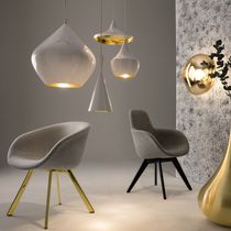 Silla de visita contemporánea / de tejido...