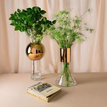 Florero contemporáneo / de vidrio soplado