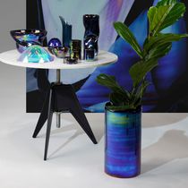 Florero contemporáneo / de vidrio