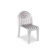 Silla contemporánea / aluminio / con base...