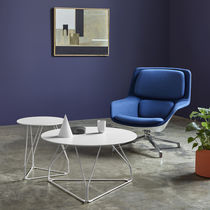 Sillón de visita contemporáneo / de tejido...